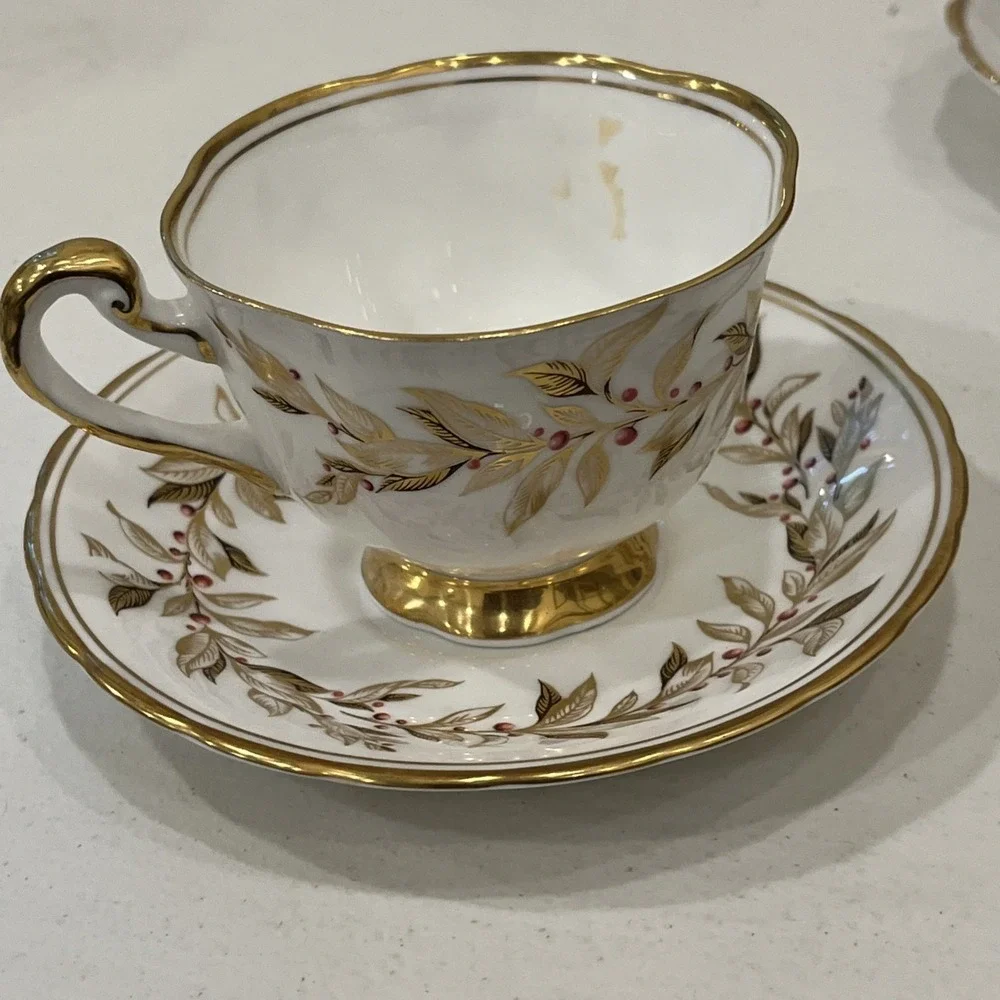 Vintage Royal Chelsea Almond Willow Cup Teacup And Saucer EUC Bone China